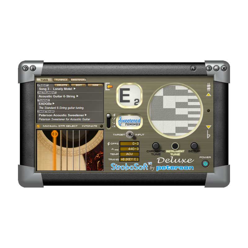 The Peterson StroboSoft2 Tuning Suite gives you the power to route your audio through your DAW on an insert point or to strap it across your buss and tune with unrivaled accuracy. | Peterson Strobe Tuners