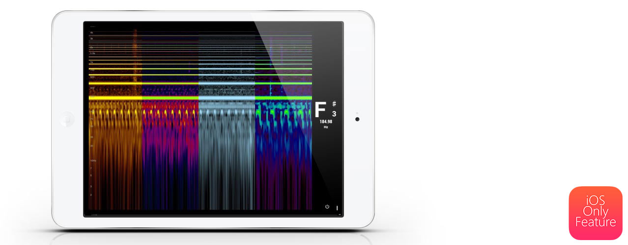 MULTICOLOR MAP SPECTROGRAM | (iOS Only In-App Upgrade) | Peterson Strobe Tuners