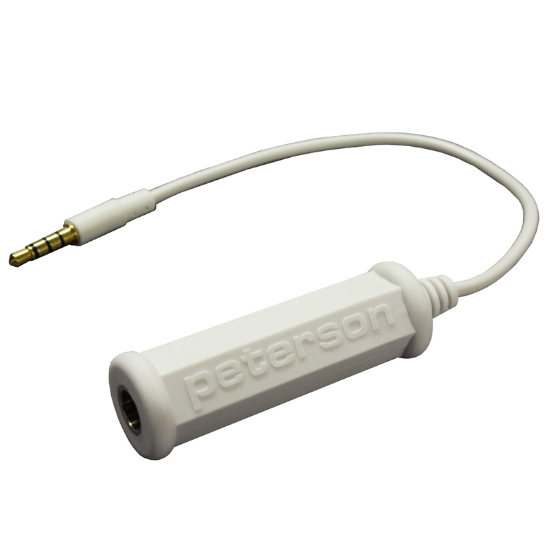 This adaptor cable has been specifically designed to function with your mobile Apple or Android phone/tablet device. | Peterson Strobe Tuners